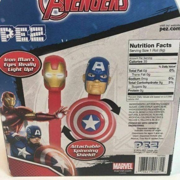 PEZ MARVEL AVENGERS IRON MAN CAP AMERICA collect‎ - Picture 7 of 10